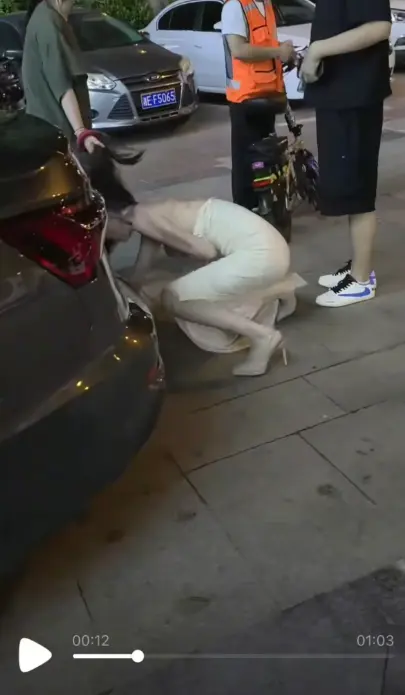 《白裙女子被抓头发跳河》抓小三引发意外坠河-白裙女子被揪头发跳河前因后果完整梳理-高清1080P无删减在线观看